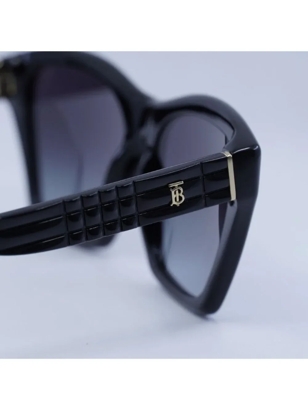 Burberry BE4391 30018G Square Sunglasses Black Frame, Grey Gradient Lenses